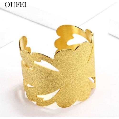 OUFEI Stainless Steel Jewelry Woman Personalized Bracelets For Women Fashion Jewelry Accessories 2019 Cuff Bracelet Femme