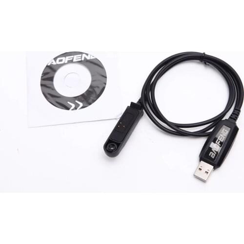 100% Original BaoFeng UV9R USB Programming Cable Driver CD For UV-XR A-58 UV-9R Plus BF-A58 Walkie Talkie