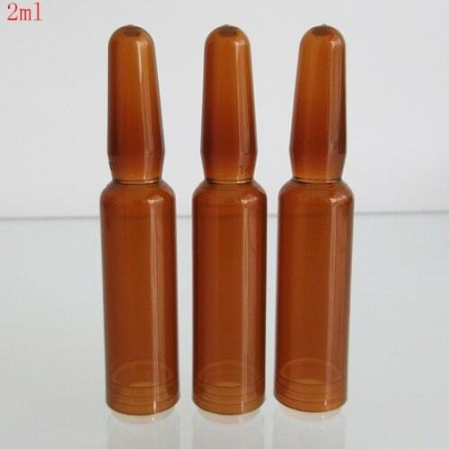 1100pcs Beauty Salon use 2ml Ampoule,PP plastic Serum Container cosmetic Make Up Eye Cream Amber Bottle for essential