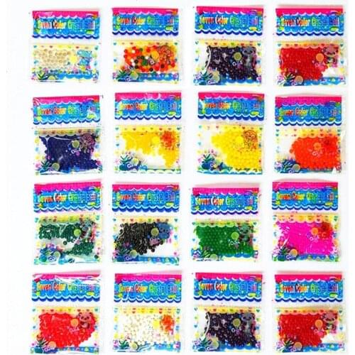 17000pcs/170pcs*100bag Pearl Gel Ball Polymer Hydrogel Potted Crystal Mud Soil Water Beads Grow Magic Jelly Wedding Home Decor