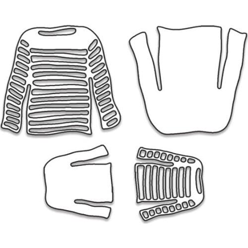 4pcs/ Metal Cutting dies cut die mold clothes decoration Scrapbook paper craft knife mould blade punch stencils dies