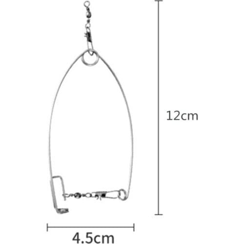 5pcs Automatic Fishing Spring Hook Stainless Steel Lazy Artifact Universal Full Speed All The Water Fishing Supplies