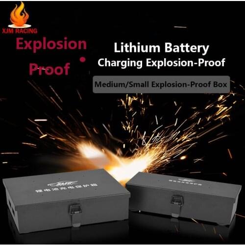 Battery Rechargeable Fire-proof and Explosion-proof Safe Storage Protection Box Fit for Rc Car Boats Airplanes Toy Tool Parts