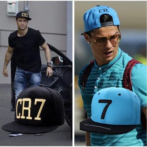 2 Colors 2017 Cristiano Ronaldo CR7 Black Blue Baseball Caps hip hop Sports Snapback Football hat chapeu de sol bone Men women