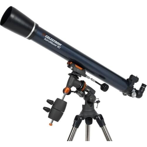 Celestron Professional AstroMaster 90EQ Refractor Telescope Red Dot Finderscope CG-3 Equatorial Tripod