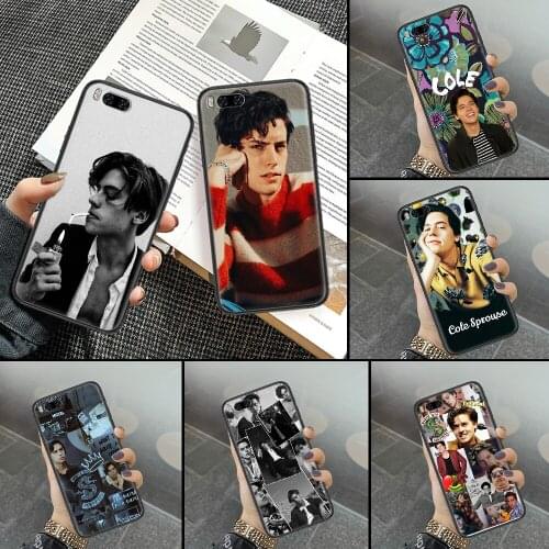 Riverdale Series Cole Sprouse Phone case For Xiaomi Mi Max Note 3 A2 A3 8 9 9T 10 Lite Pro Ultra black 3D bumper luxury cover