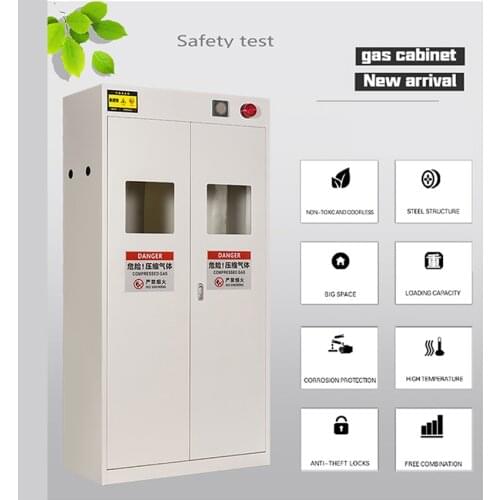 CZ-QP Intelligent Alarm Security System Steel Cylinder Cabinet Double Bottle Gas Cylinder for Security Storage 220V / 40W 190