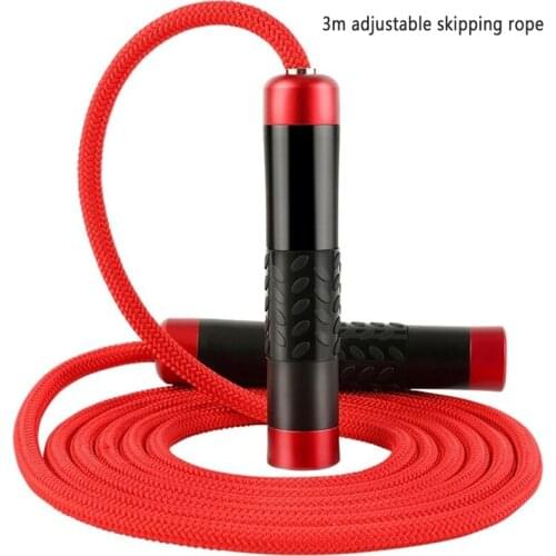 Fitness Bearing Aluminum Alloy Professional Skipping Rope Students Adult Training Supplies PVC Rubber Rope 3m Adjustable