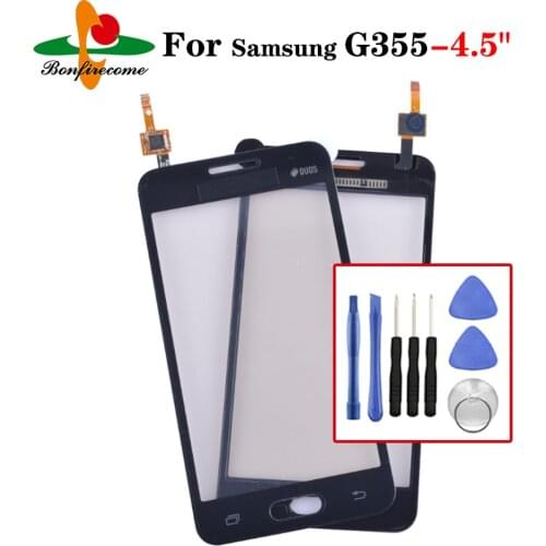 For Samsung Galaxy DUOS Core 2 II SM-G355H G355H G355 G355M Touch Screen Digitizer Lens LCD Outer Glass 4.5"