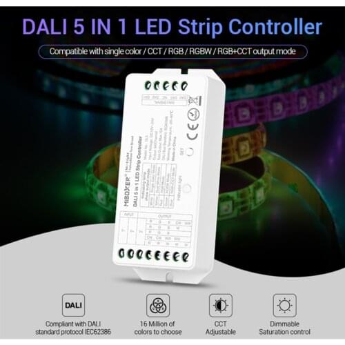 MiBoxer DL5 DALI 5 IN 1 Brightness Controller For RGB/RGBW/RGBWW or RGB+CCT LED Strip