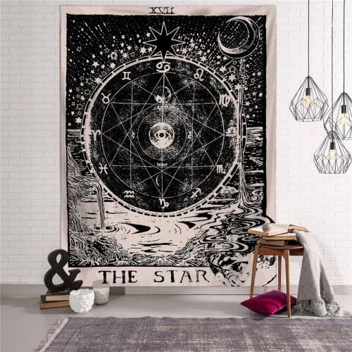 Wall Hanging Decor Mysterious Pattern Hanging Tapestry Home Wall Decoration Polyester Curtain Beach Towel Tablecloth Picnic Mat