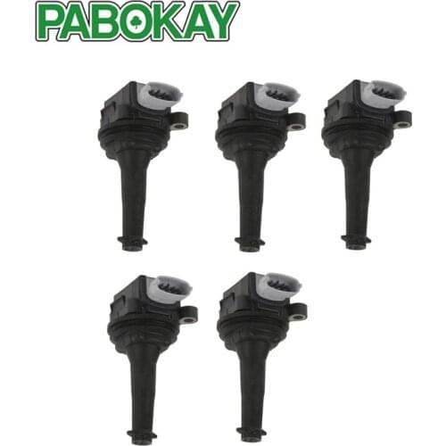 NEW for Volvo C30 S40 Set of 5 Ignition Coil 30713417 8677837 307134170 IC01101 ZSE055 0040102055 0221604010 20498 GN10331-12B1
