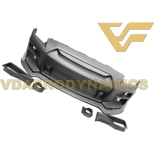 Suitable For 08-16 Nissan GT-R R35 GTR VAD-TM FRP Front Bumper Body Kit with Fog Lights - Half Carbon or Full Carbon available