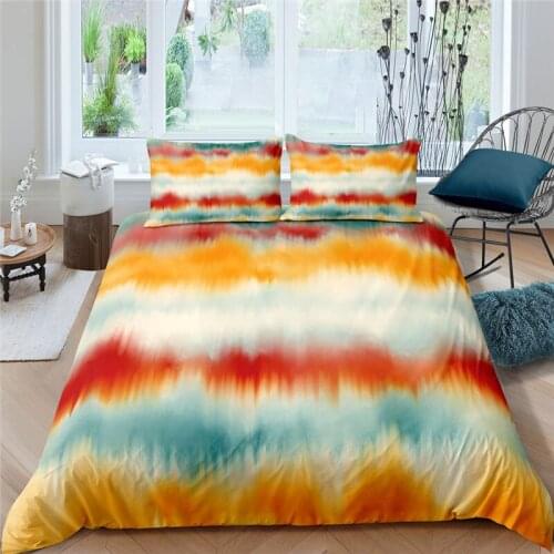 Luxury 3D Color Abstract Print Home Living Comfortable Duvet Cover Pillowcase Kid Bedding Set Queen and King EU/US/AU/UK Size