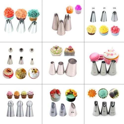 Russian Tips Pastry Large Size Steel Stainless Nozzle Cake Decorating Tips Tool Kitchen Cakes Baking Tools