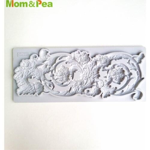 Mom&Pea GX83 Deco Shaped Silicone Mold Cake Decoration Fondant Cake 3D Mold Food Grade