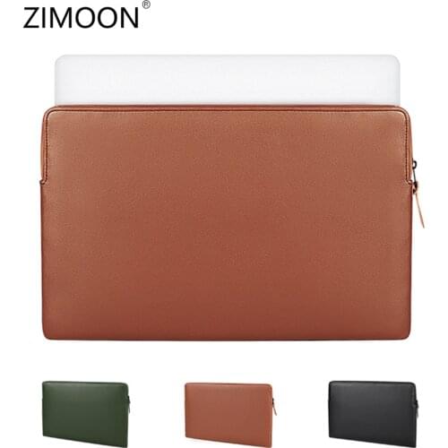 Laptop Sleeve Bag Macbook Case 13/14/15 inch Notebook Bag PU Leather Laptop Bag Waterproof Computer Bag Briefcase