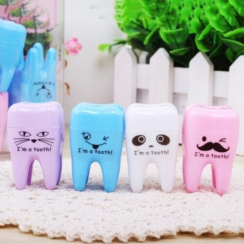Super Cute Tooth Pattern Pencil Sharpener School Kids Office Supplies