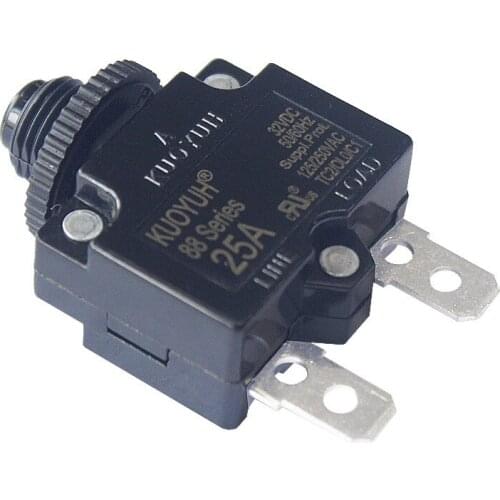Manual Reset Thermal Switch DC 5A 10A 15A 20A 25A 30A Circuit Breaker Over Current Overload Protector Switch