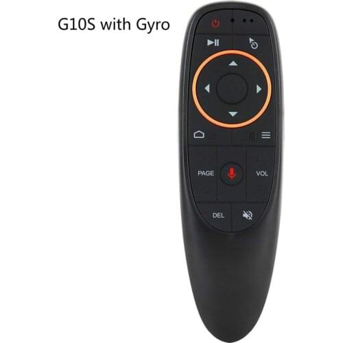 Universal G10S Voice Remote Control 2.4G Wireless Air Mouse Gyroscope IR Learning for Android tv box HK1 H96 Max X96 mini