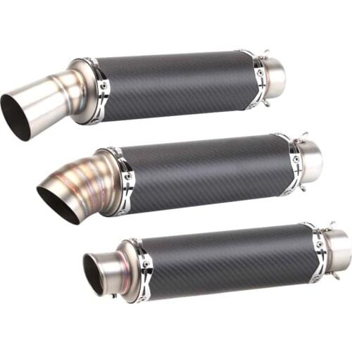 Inlet 51mm Motorcycle Slip On Exhaust Pipe Muffler Carbon Fiber Universal for CBR300 CBR500 CB400 CBR650F CBR150 MSX125 PCX125