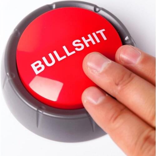 1Pc Funny Electronic Bullshit Loudspeaker Button Music Box Toy Party Supply