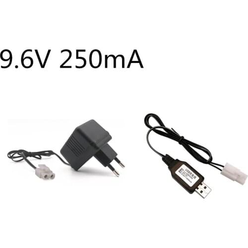 9.6V Charger For 9.6V Ni-Cd Ni-MH Battery Input AC 110V-240V Output 9.6V 250mA With Tamiya Plug For RC Toy Car