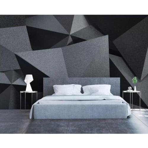 3d Photo Wallpaper Roll Abstract Geometric Mural Wall Papers Home Decor Living Room Papel Mural Madera Makeup Backdrop