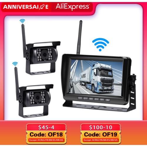 7 inch wireless car monitor screen reverse Vehicle monitors reversing camera screen for car monitor for auto Truck RV