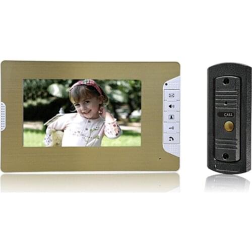 7 Inch TFT Monitor Metal Camera Intercom Video Door Phone