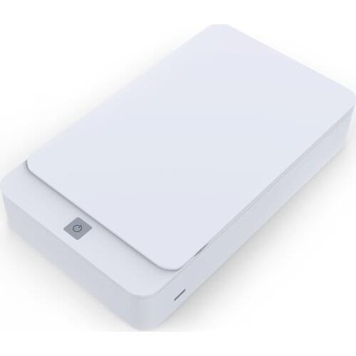 UV Cell Phone Sanitizer UV Light Sterilizer Disinfection Box With Aromatherapy Function Cell Phone Sterilizer-BLACK