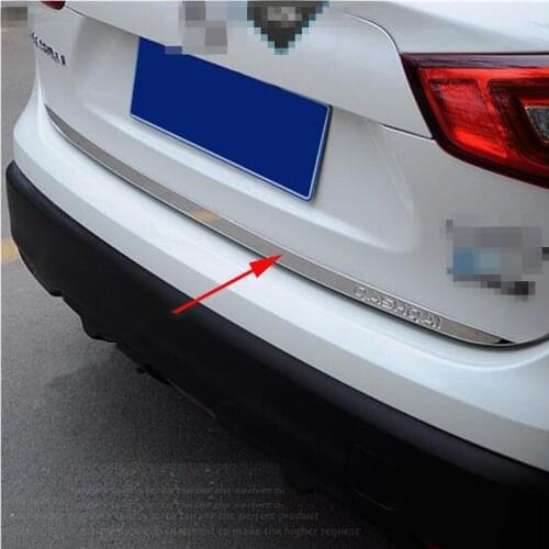 For Nissan Qashqai j11 2014 2015 2016 Door Sticker Stainless Steel back door Tailgate trim Car Styling Accessories