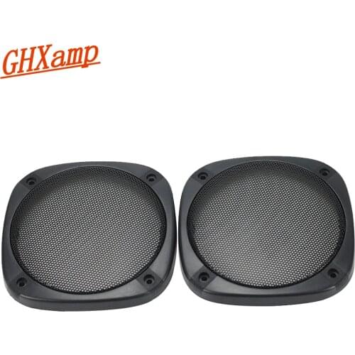 GHXAMP 2PCS 5 inch Car Speaker Grill Mesh Protective Cover ABS