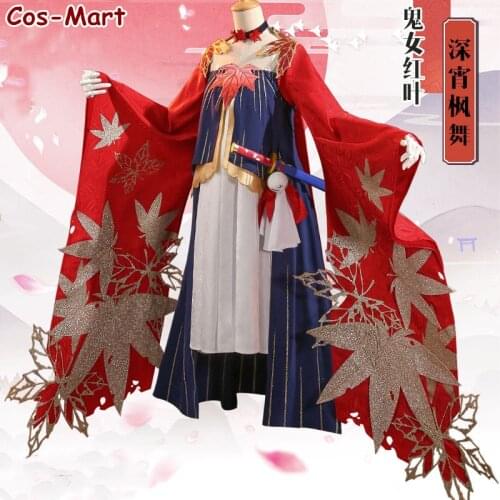 Game Onmyoji Kijo Momiji Cosplay Costume ShenXiaoFengWu Gorgeous Kimono Uniform Female Activity Party Role Play Clothing S-L