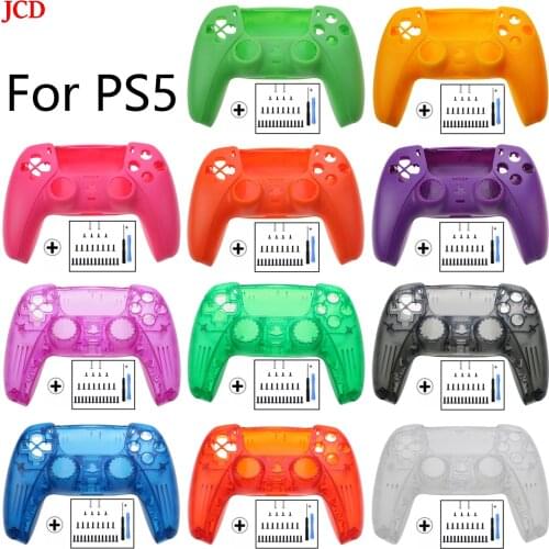 JCD 1 Set Carcasa Completa Del Mango Mando Para Sony PS5, Tira Decorativa, With A Full Set Of Screws And Tools