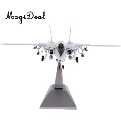 1/100 Alloy F-14 Tomcat Fighter American Military Plane Aeroplane Collection with Display Stand