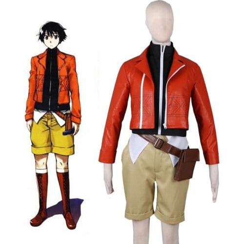 Unisex Japan Anime Cos Mirai Nikki Future Diary Amano Yukiteru Cosplay Costume Sets Jacket Coat Pants