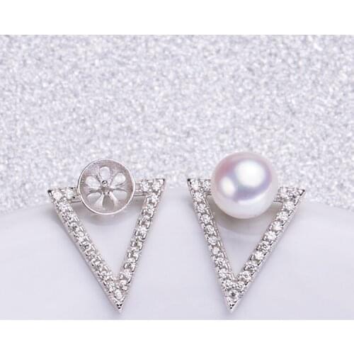 Fashion Pearl Earrings Mountings, Earrings Findings, Earrings Settings Jewelry Parts Fittings Stud Earrings Accessories