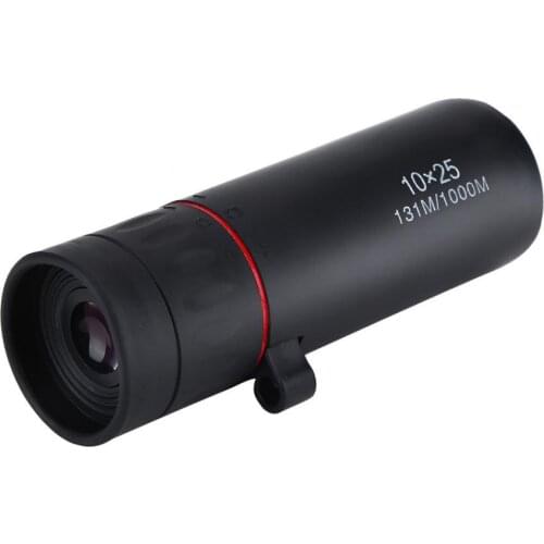 Mini Pocket 10X25 HD Monocular Telescope binoculars Zooming Green Film Optical Hunting Camping Hiking Tourism Scope