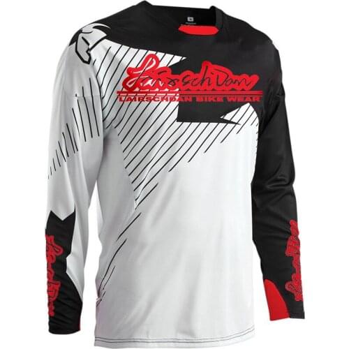 LairschDan Mens Motoross Long Sleeve Cycling Jersey Camiseta Enduro Manga Corta Mountain Offroad Breathable Downhill Clothing