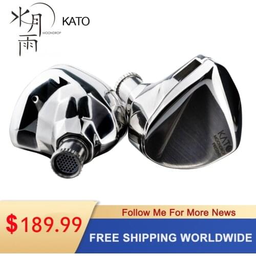 MOONDROP KATO Earphone Flagship Advanced Technology Dynamic HiFi IEMs with Detachable Cable