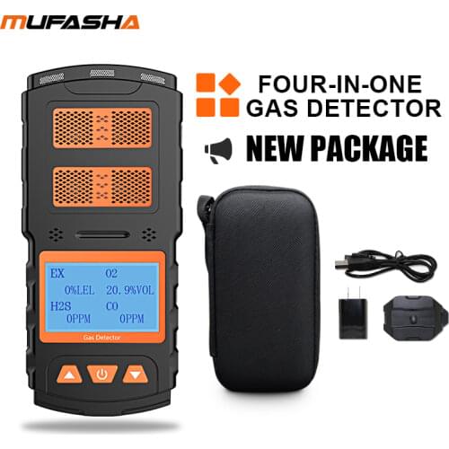 NORM Portable Industry Multi EX O2 H2S CO H2 Gas Detector Gas Meter