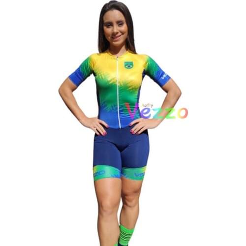 New 2021 VEZZO Overalls Suit Female Cycling Monkey Womens Clothing With Free Shipping Fluorescent Color