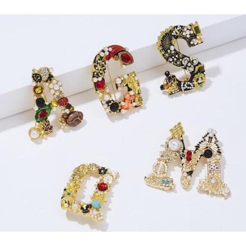 New Socks Decoration Letters Brooch Enamel Christmas Pearl Gift Pin Fashion Cartoon Children Cowboy Student Lapel Pend