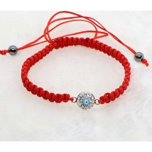 Handmade Braided Red Rope Round Bracelet String Lucky Adjustable Bracelets For Men Women Jewelry Christmas Xmas Gift