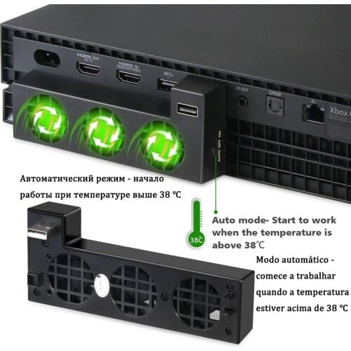 Support Base for Control Xbox X box One X Accessories Console Video Game Stand Cooling Fan Cooler USB Controller Holder Rack Van