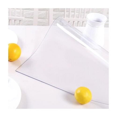 1.0/1.5/2.0mm Transparent And Frosted Soft Glass PVC Tablecloth Waterproof Anti Hot Oilproof Plastic Mat Coffee Table Cloth