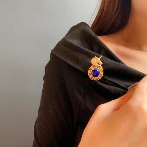 Fashion Unicorn Pony Brooch Pendant (Necklace Not Included) With Oval Zircon Luxury Dainty Gold Jewelry For Women Wedding Party