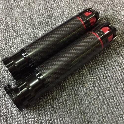 For 22mm 7/8" Motorcycle Handlebar Grips Aluminium Alloy Handlebar Carbon Fiber Handle Bar Grips Anti Slip