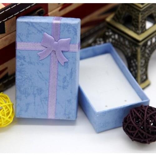 Jewelry Box Necklaces Earrings Bracelets Boxes Gift Packing Wholesale Display Classic Bowknot wh